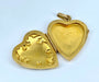 Pendentif coeur ouvrant en or jaune 18 carats 58 Facettes AB452