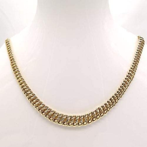 Collier Collier maille américaine or jaune 58 Facettes