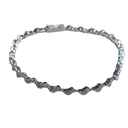 Náramek Náramek z bílého zlata 18k a briliantových diamantů 58 Facettes 4G747