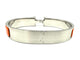 Bracelet HERMES. Collection "Clic H", bracelet argenté 58 Facettes