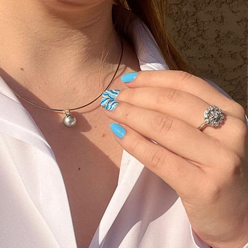 Bague 59.5 Bague de fiançailles Vintage or gris diamants 58 Facettes AA 1699