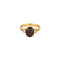 Bague 50 Bague or jaune, grenat pyrope et diamants 58 Facettes ANG0518