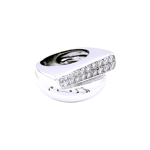 Bague 52 Bague Fred "Success" en or blanc et diamants. 58 Facettes 35239
