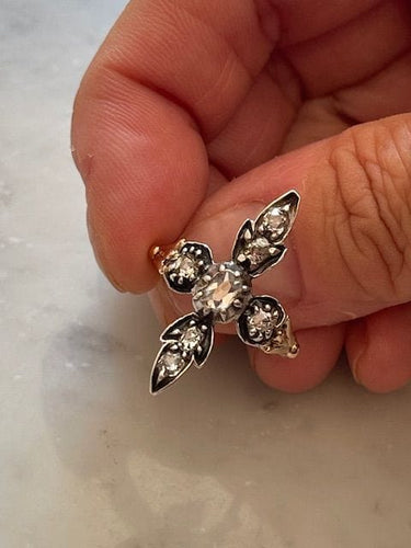 Bague 53.5 Bague croix, diamants, début XX éme 58 Facettes
