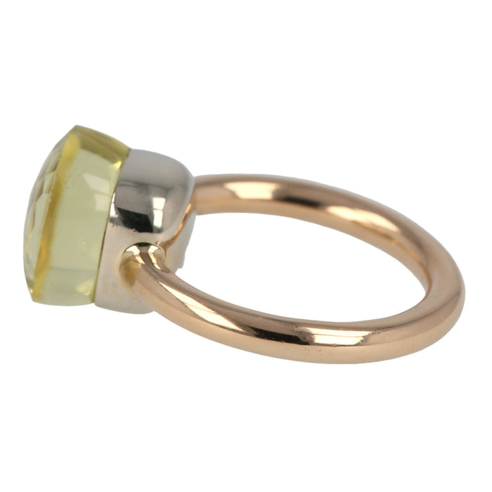 POMELLATO - anillo Nudo prasiolita oro rosa