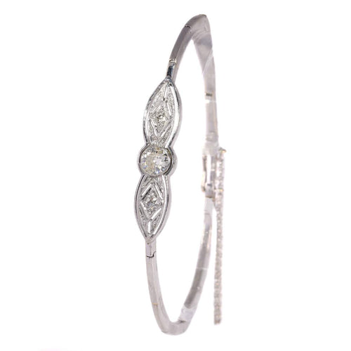 Bracelet Les diamants de l'art déco : l'élégance intemporelle d'un bracelet vintage 58 Facettes 21027-0139