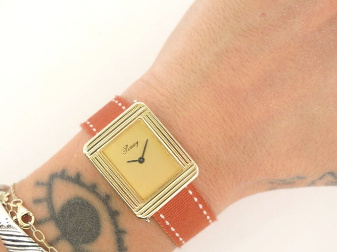 Montre montre POIRAY ma premiere or 18k & acier 30mm + bracelets revision 58 Facettes 271675