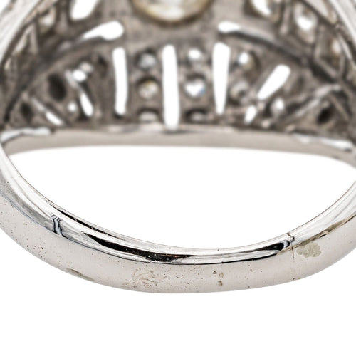 Bague 55 Bague Or blanc Diamant 58 Facettes 3383918CN