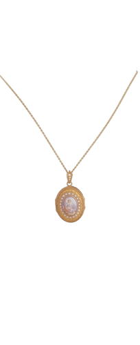 Pendentif Pendentif/Médaillon Napoléon III en or jaune et émail 58 Facettes