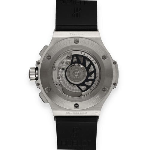 Montre Montre Hublot Big Bang en titane sertie de 312 diamants – Chronographe automatique – Calibre HUB1145 58 Facettes FB10802