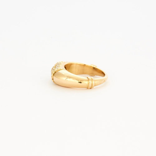 Bague 51 Bague diamants jonc or jaune 58 Facettes