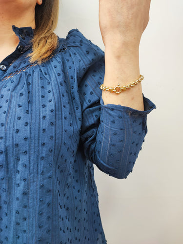 Bracelet Bracelet jaseron or jaune 18 carats 58 Facettes brac.jasron.1469