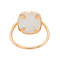 Bague 55 Ginette NY Bague White MOP antique ring Or rose Nacre 58 Facettes 3089109CN