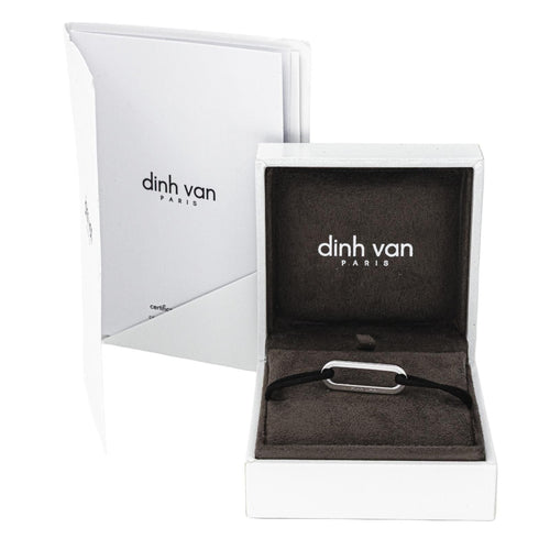 Bracelet Dinh Van Bracelet Cordon Maillon Or blanc 58 Facettes 4550214RV