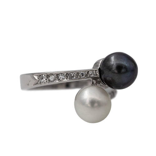 Bague 55 Bague Or blanc Perle de tahiti, Perle, Diamant 58 Facettes 2819765CN