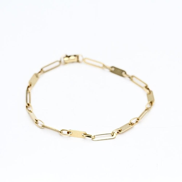 Bracelet Bracelet alterné en or jaune 58 Facettes D363733