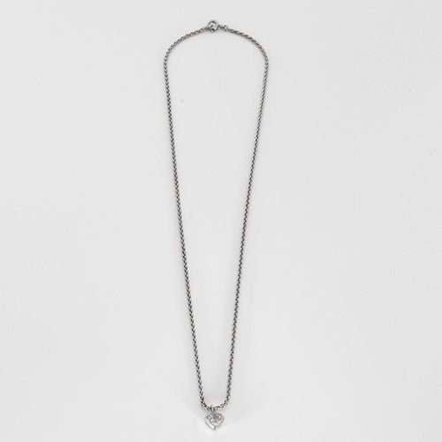 Collier Collier or blanc diamant taille coeur 58 Facettes LP545/16