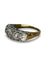 Bague 54 Bague Vintage or jaune platine et diamants 2,20 ct 58 Facettes 00079201