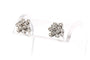 Contemporary white gold earrings, diamonds (+- 0.52ct) 