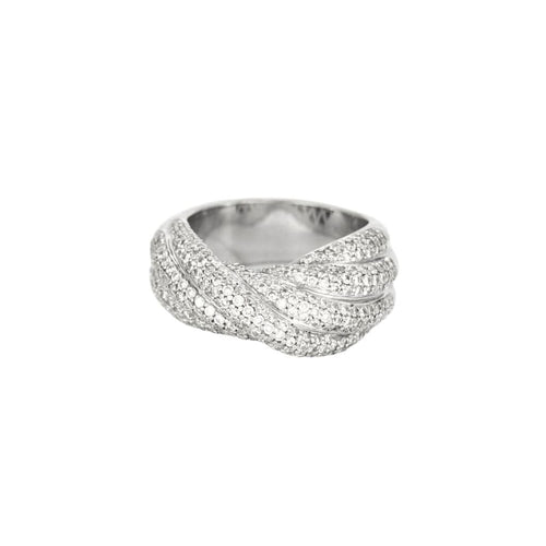 Bague 54 Bague or gris et diamants 58 Facettes NAR0120