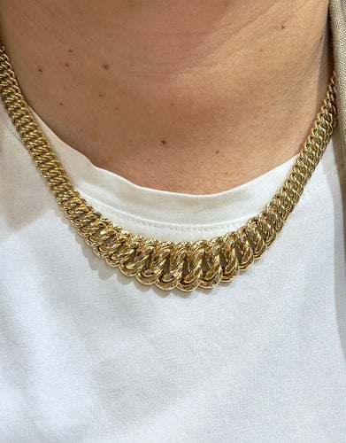 Halsband Länk Amerikanskt gult guld