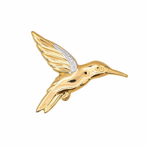 Broche Broche Oiseau Or jaune, Or blanc 58 Facettes 3726706CN