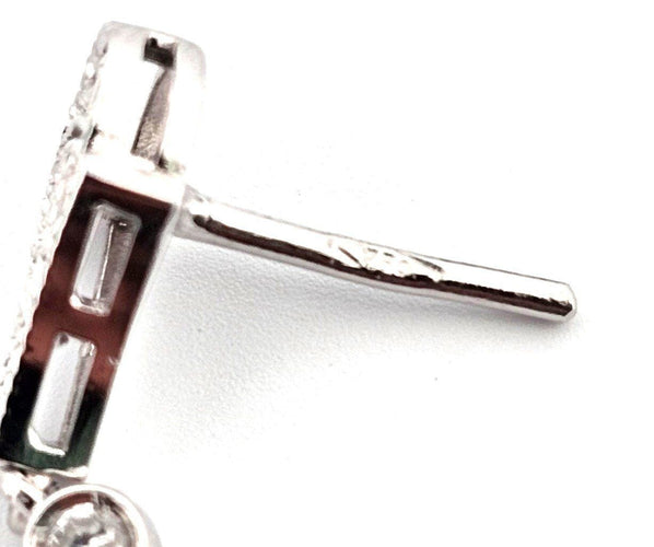 Boucles d'oreilles Boucles d'oreilles en or blanc avec diamants 58 Facettes