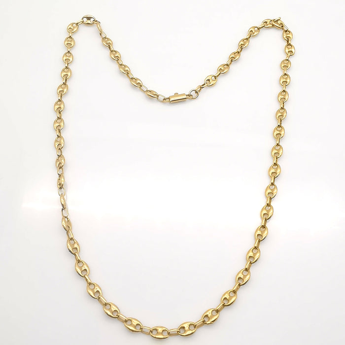 Collier Collier grain de café or jaune 58 Facettes