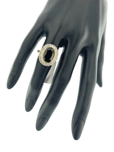 Bague 53.5 Bague cocktail Art déco 2 ors saphir 6,30 carats et diamants 58 Facettes