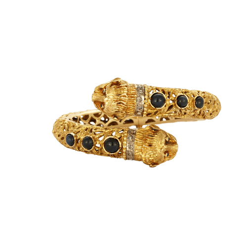 Bracelet ZOLOTAS - Bracelet Ciselé or jaune saphir 58 Facettes LP678/9