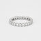 Bague 55 Alliance dite américaine en or gris et diamants 58 Facettes 127210119557
