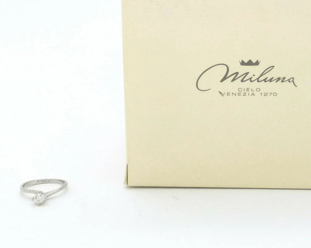 Bague Bague Miluna en or blanc avec diamant 58 Facettes 6263