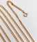 Collier Chaine vintage or rose 18k mailles gourmettes 61 cm 14,00 gr 58 Facettes A06030