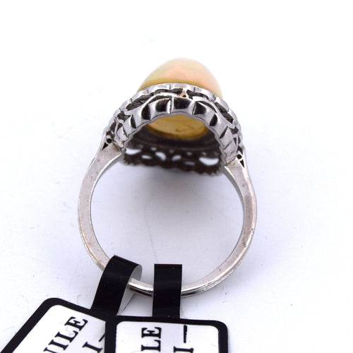 Bague 51 Bague en or, onyx et diamant 58 Facettes