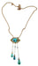 Collier Collier or jaune turquoises et perles fines, époque 1900 58 Facettes AB368