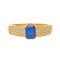 Bague 56 Bague Or jaune Saphir, Diamant 58 Facettes 3621957CN
