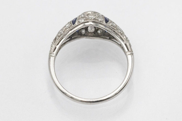 Art Déco ring with diamonds, 1920s 58 Facettes 11324