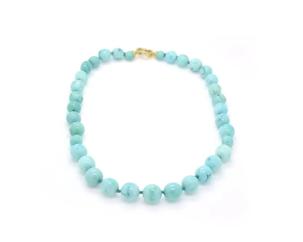 Collier Collier turquoise avec fermoir en or 18 carats 58 Facettes 14822