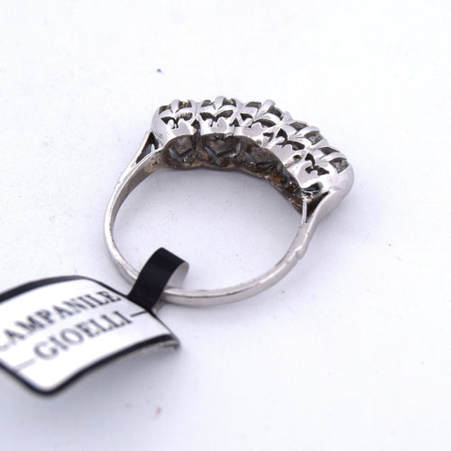 Bague 57 BAGUE ANTIQUE EN OR 18KT AVEC DIAMANTS 58 Facettes