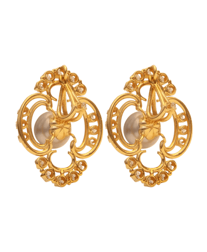 Pendentif Pendentif Vitu Luxury Or jaune 18K Perle Diamant 58 Facettes BO220645/TRIOMPHEDETAHITI/PHOTO