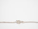 Collier Collier or blanc 750 coeur et diamants chaine gourmet 58 Facettes