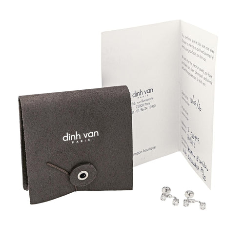 Boucles d'oreilles Dinh Van Boucles d'oreilles Cube Or blanc Diamant 58 Facettes 3946312RV