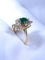 Bague 58 Bague Art Déco or jaune, émeraude, diamant 58 Facettes