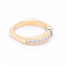 Bague 56 Bague en or, demi-alliance en diamant 58 Facettes N102923EJ