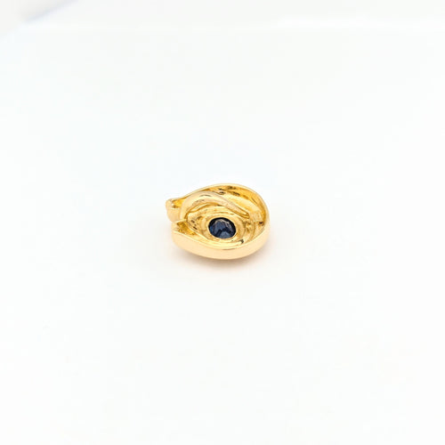 Pendentif Pendentif en or jaune diamants et saphir 58 Facettes 30061