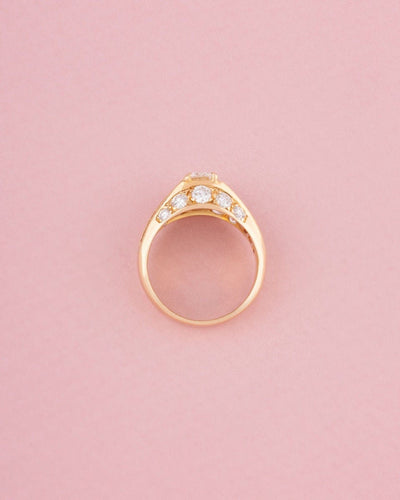 Bague 50 Bague or jaune et diamants 58 Facettes