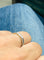 Bague 54.5 Bague hexagonale or blanc et diamants 58 Facettes