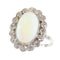 Bague 60 Élégance classique : le charme intemporel d’une bague en opale vintage des années 1950 58 Facettes 17226-0017