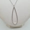 Collier Collier poire or blanc 18 carats serti de diamants naturels 58 Facettes