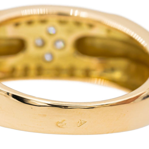 Bague 56 Bague Or jaune, Or blanc Diamant 58 Facettes 2997695CN